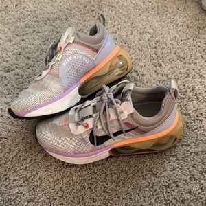 Nike Women's Sneakers - Gray, Purple, and Orange